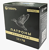 Охот.патрон "СИБИРЬ"PREMIUM 12/70/34  №0  (25шт)  (308-25)