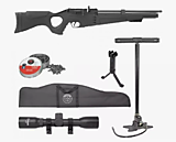 Винтовка пневм. Hatsan FLASH 101 QE SET cal. 5,5 3Дж (насос,прицел 4*32 ,пульки,сошки чехол)