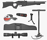 Винтовка пневм. Hatsan FLASH 101 QE SET cal. 6,35 3Дж (насос,прицел 4*32 ,пульки,сошки чехол)