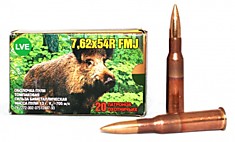 Патрон 7,62х54 (FMJ Томпак выс.кучн.11,85-13,05гр)(ЮЮ02) (Новосибирск) 