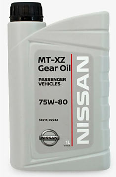 NISSAN MT XZ Gear Oil 75W80 GL4+ Жидкость трансмиссионная для МКПП (пластик/ЕС) (1L