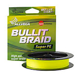 Леска плетеная ALLVEGA "Bullit Braid" 92м 0,26мм 18,6кг (ярко-желтая)