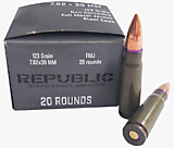 Патрон 7,62х39 Republic FMJ BT 123gr/8гр. (20 шт.)(Е20-22)